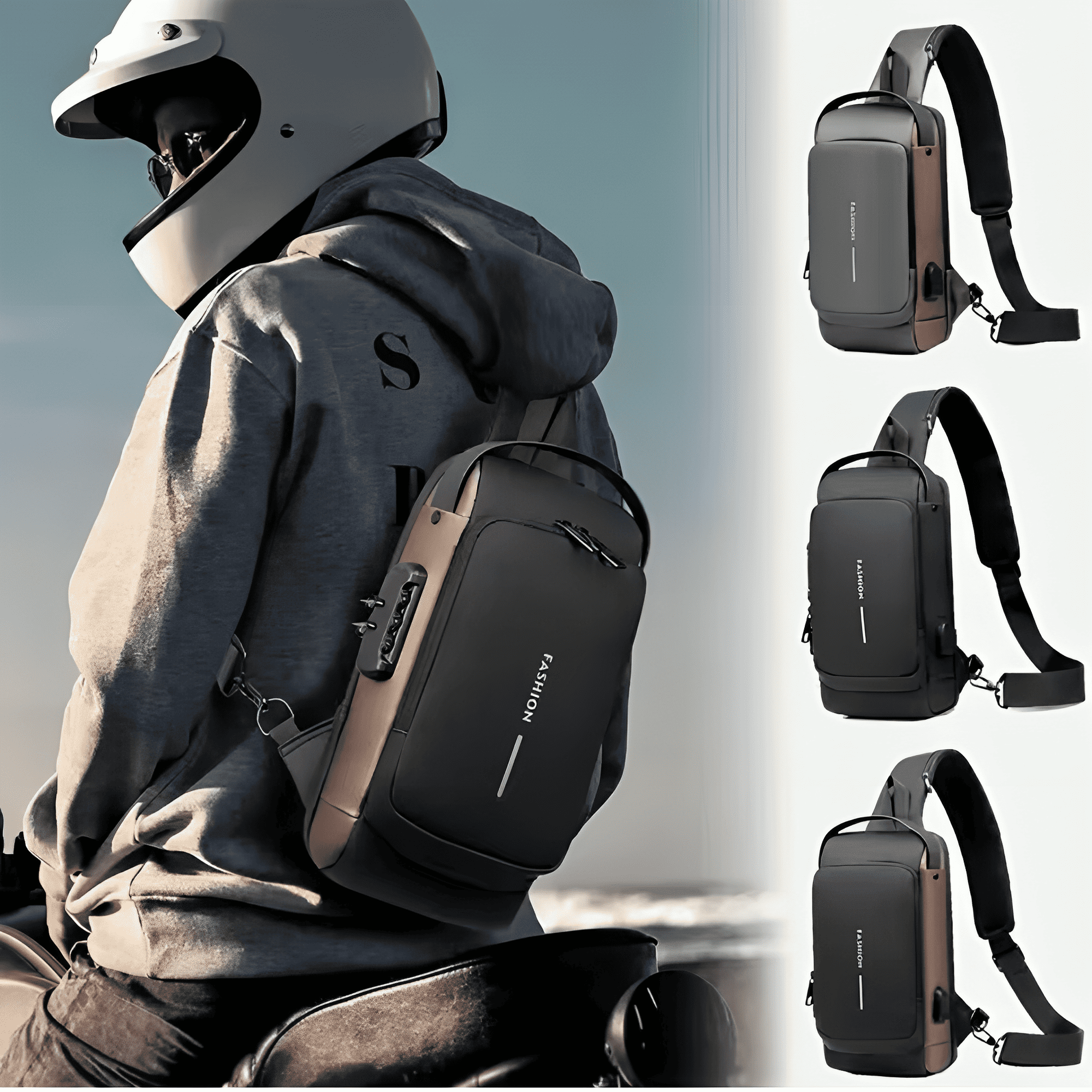 BOLSO ANTIRROBO IMPERMEABLE.